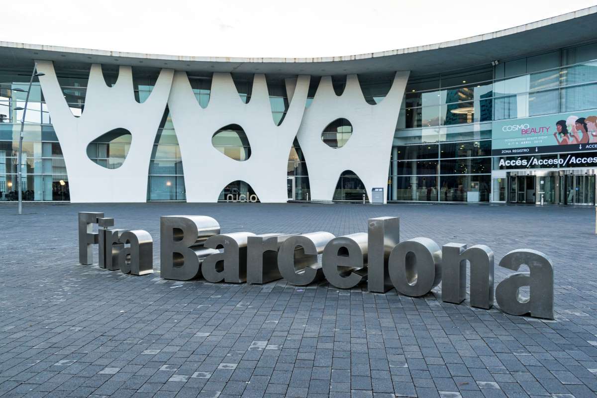Entrance of the Barcelona Fair. Place of Construmat 2023